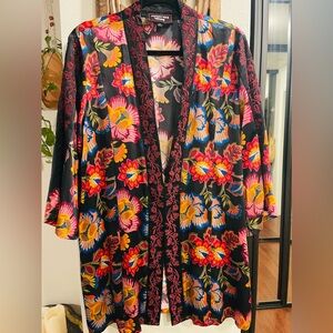 Johnny Was silk kimono top